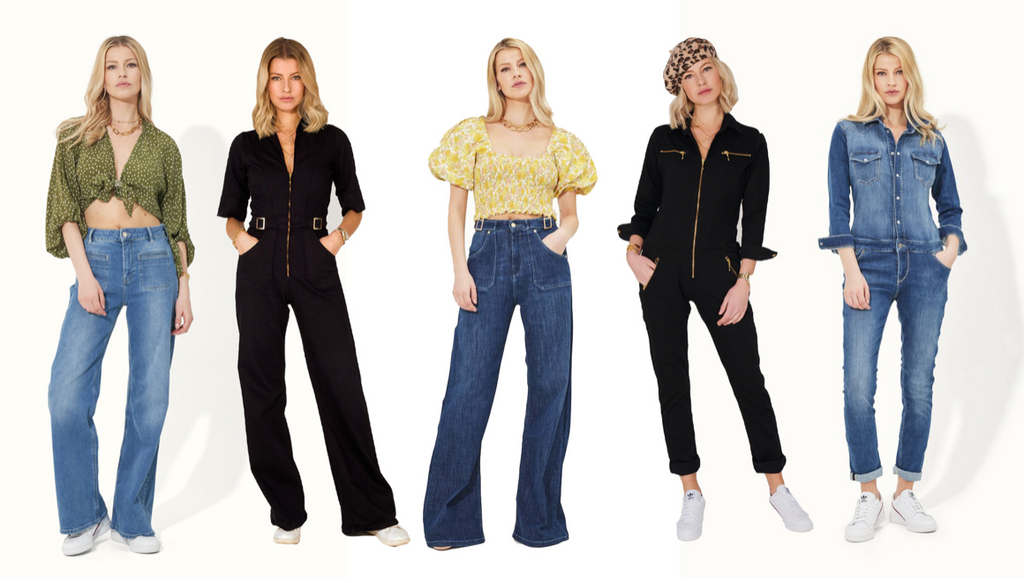 Desires Top Donna Jada - Camicetta A Righe Con Volant E Maniche A Sbuffo - Scollo A V Regolabile - 95% Poliestere 5% Elastan, Vestibilità Normale