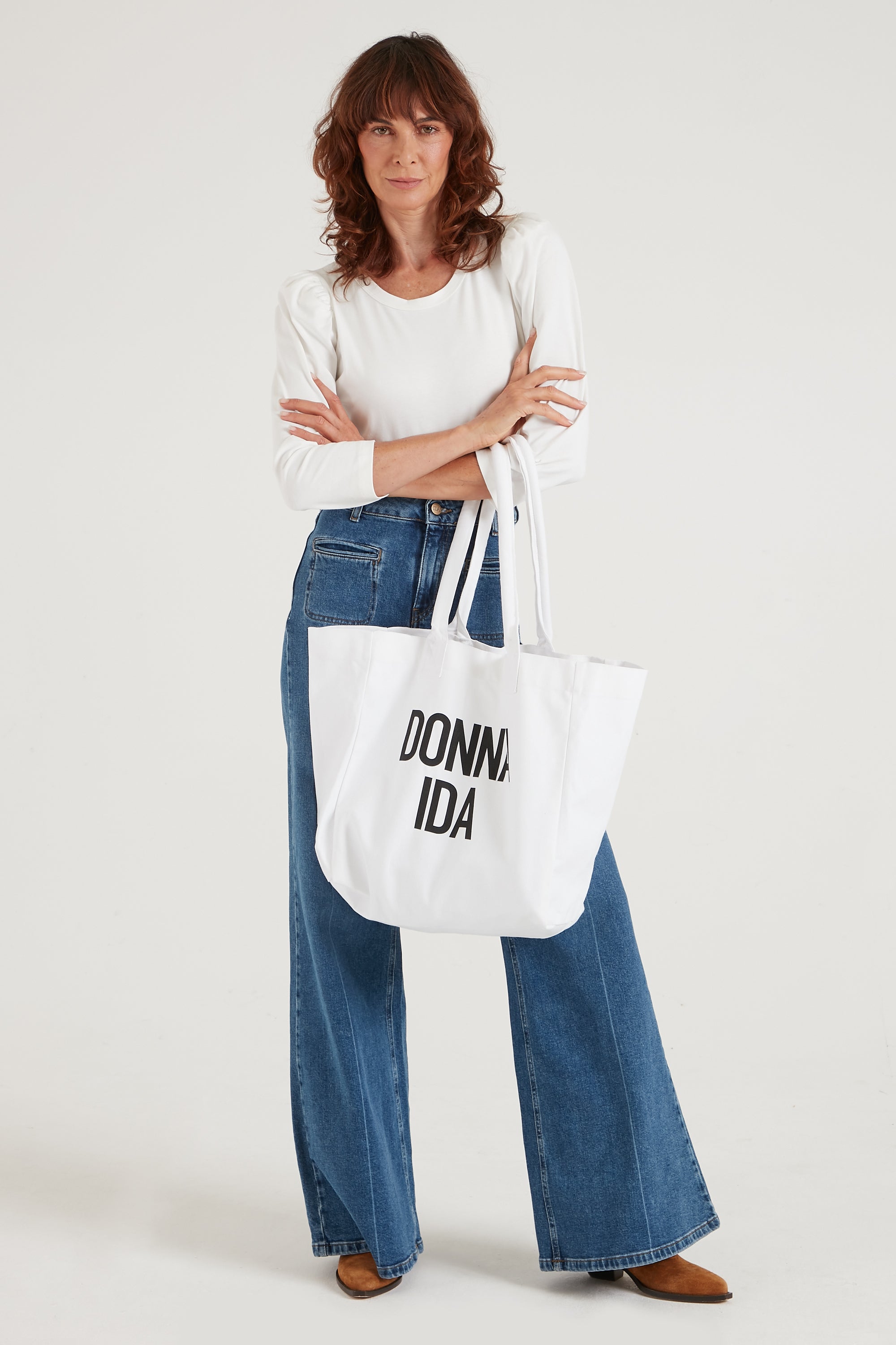 THE DONNA IDA ESSENTIAL TOTE BAG | WHITE