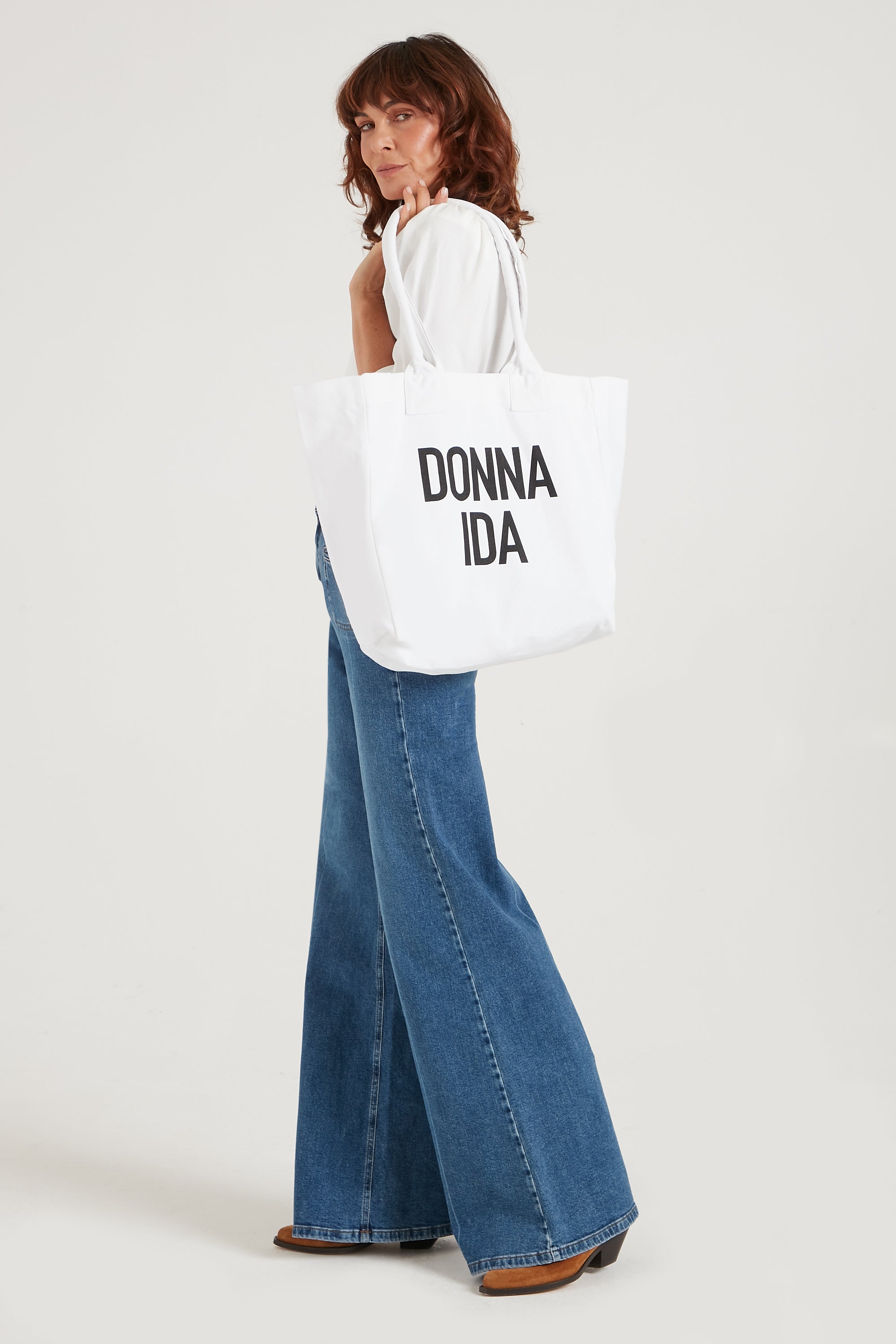 THE DONNA IDA ESSENTIAL TOTE BAG | WHITE