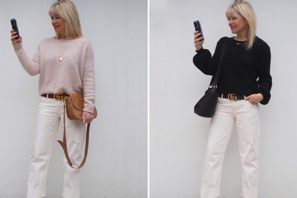 Fran Bacon's New Jeans Have Landed - Jess in Ecru