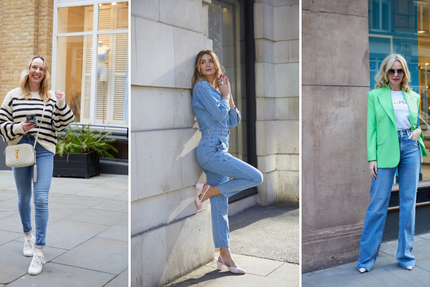 New In Jeans and Jumpsuits: Pale Blue Hues