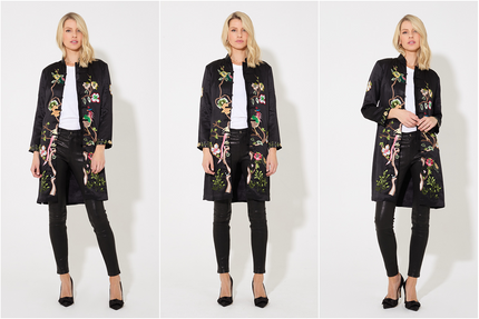 New In: China Doll Silk Coat in Hong Kong Calling