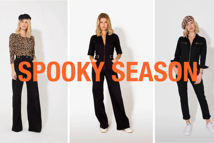 Get Halloween Ready with Black Jeans and Jumpsuits