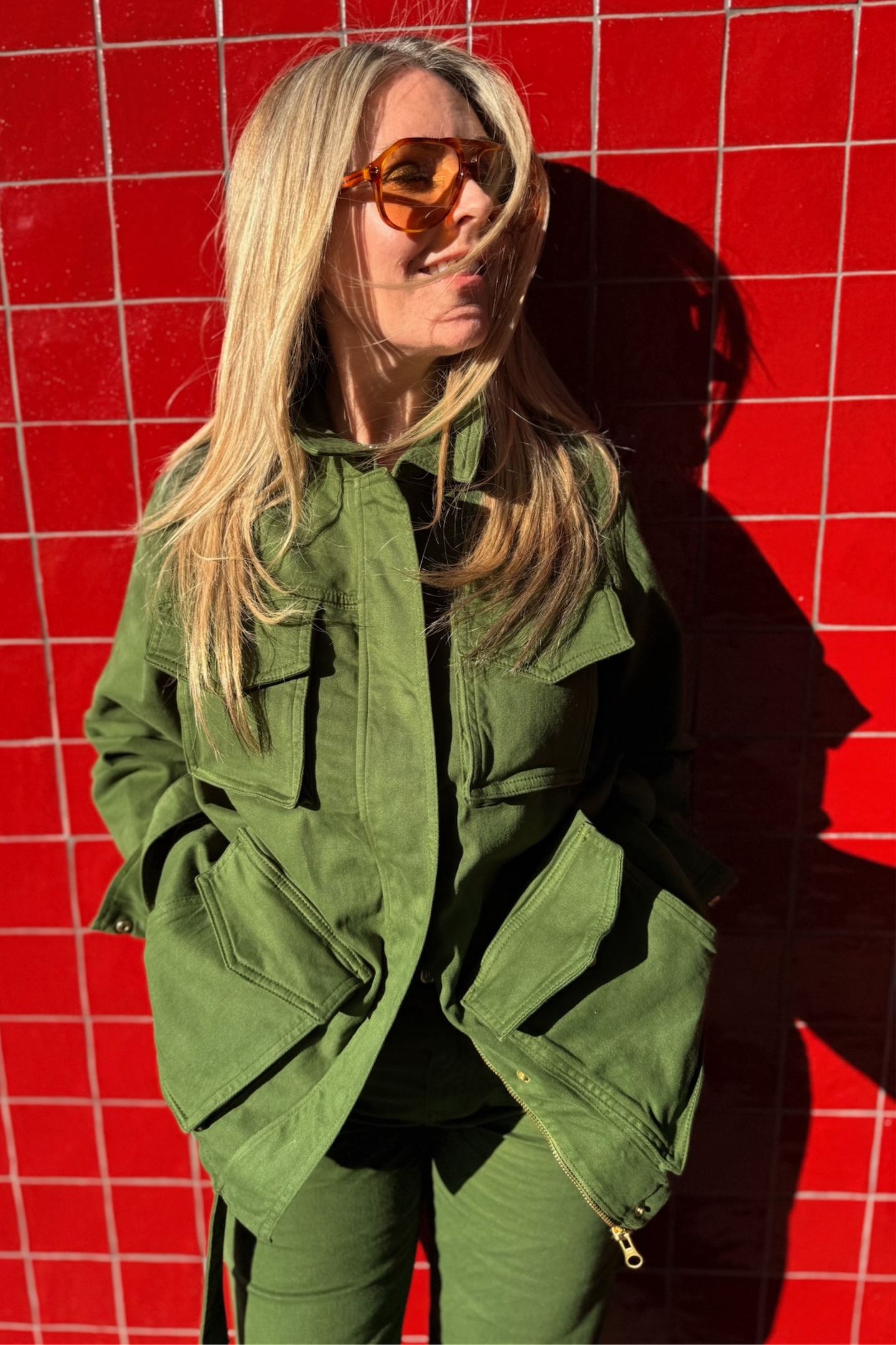 Sweet Safari The Classic Belted Safari Jacket | Deep Olive [Green]