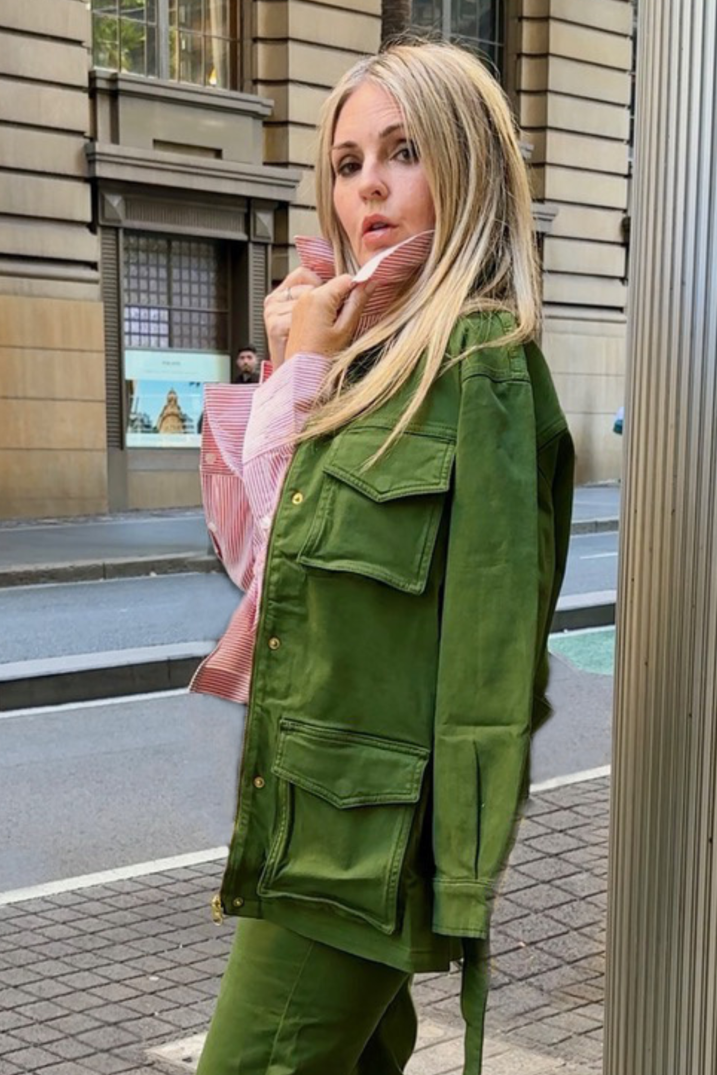 Sweet Safari The Classic Belted Safari Jacket | Deep Olive [Green]