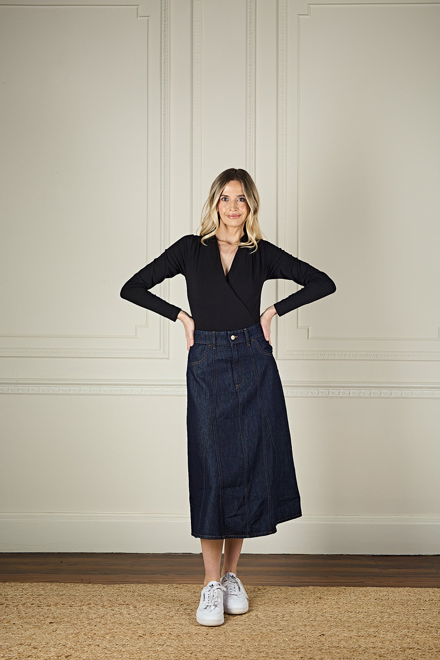 Autumn The A-Line Skirt | Brand Spanking New [Dark Blue Denim]
