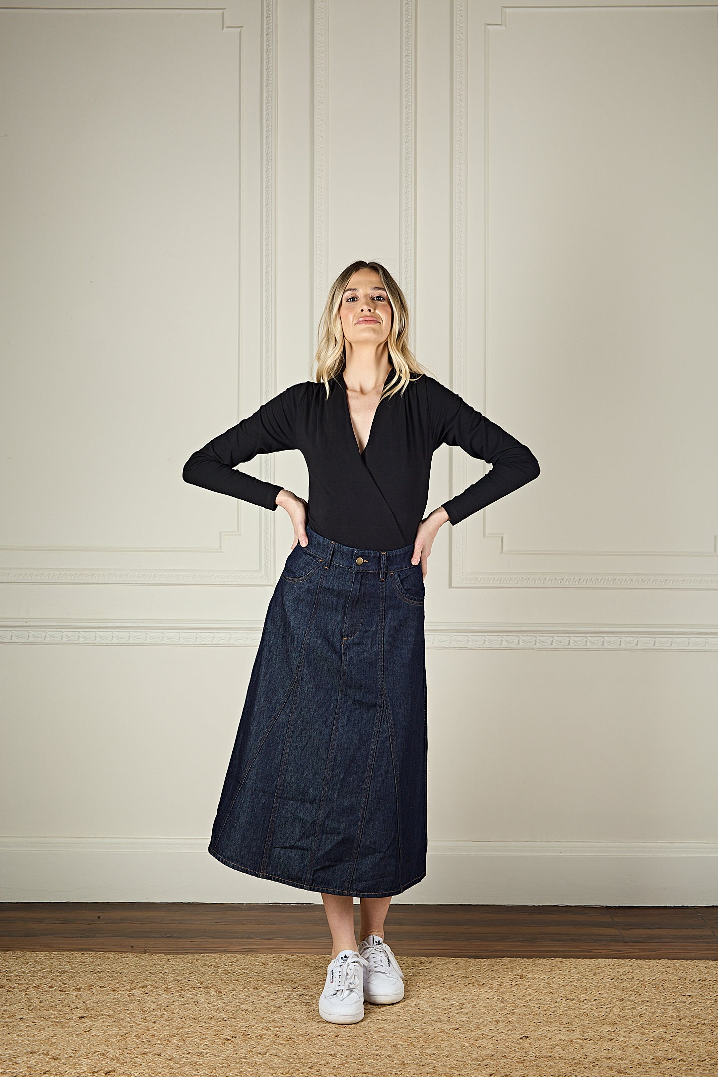 Autumn The A-Line Skirt | Brand Spanking New [Dark Blue Denim]