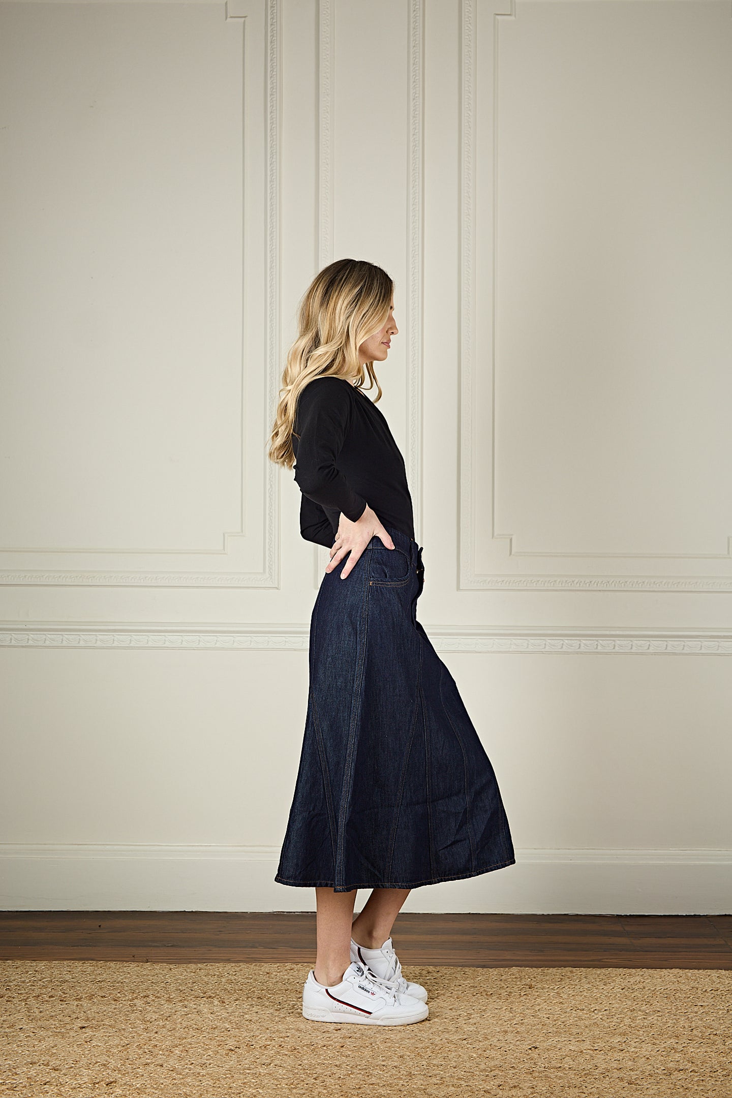 Autumn The A-Line Skirt | Brand Spanking New [Dark Blue Denim]