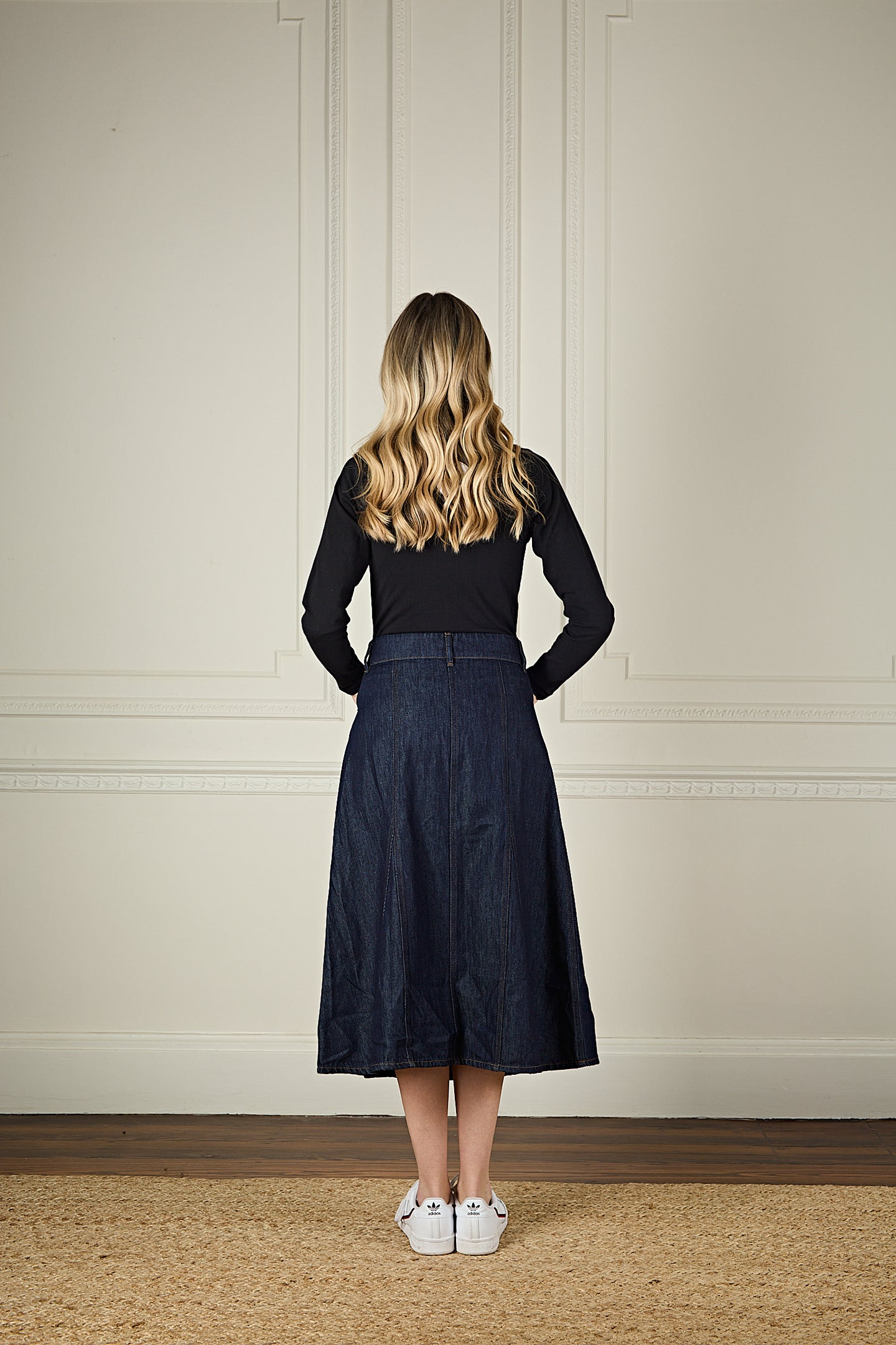 Autumn The A-Line Skirt | Brand Spanking New [Dark Blue Denim]