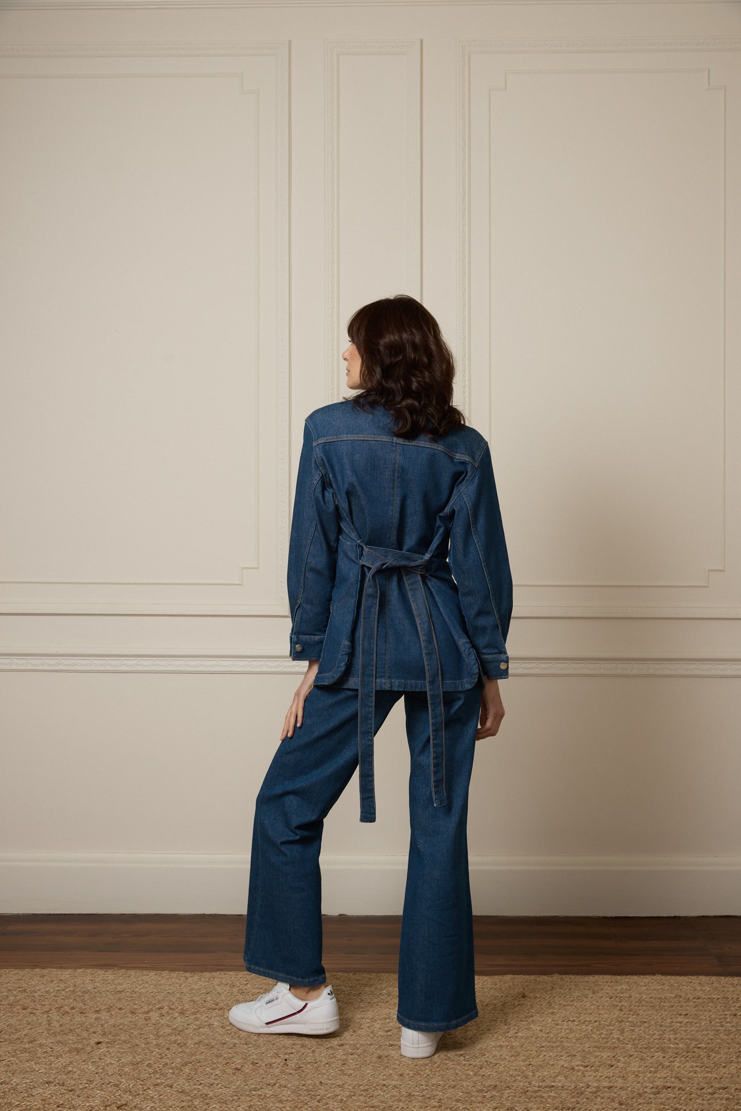 Kate The High Top Patch Pocket Relaxed Wide Leg | Smarter Than You [Blue Denim]
