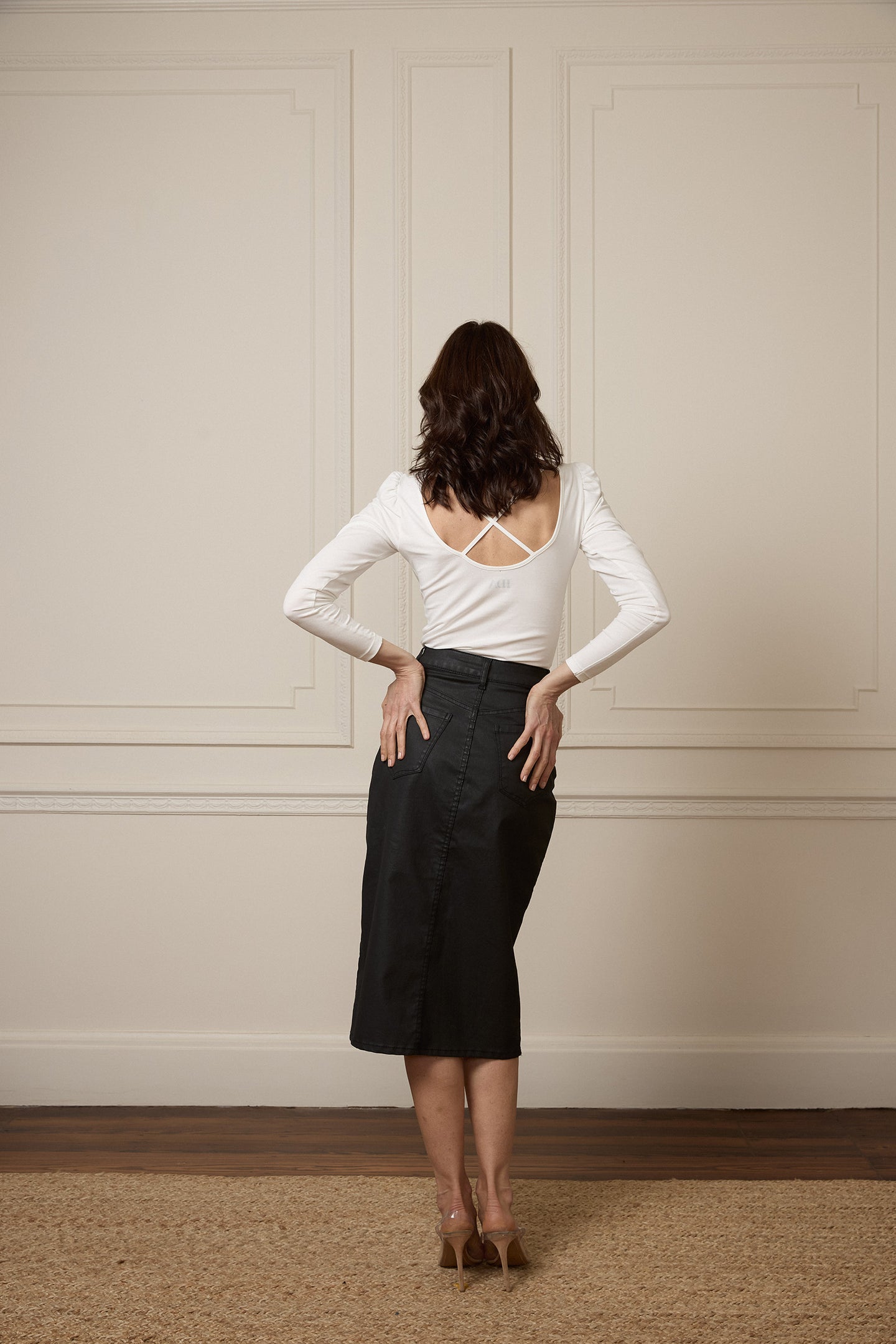 Puff Tee with Criss Cross | Milk [White]