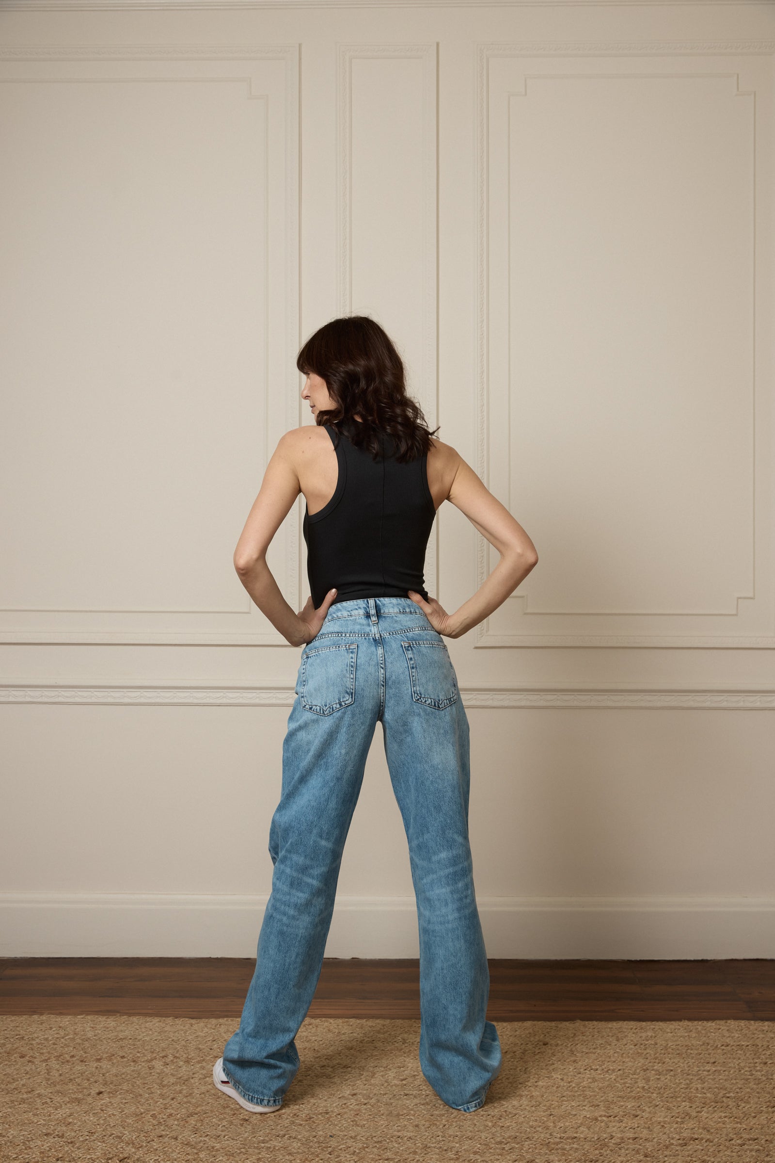 Prudence The Pleat Front Wide Leg | Longer Length | Dearest One [Light Blue Denim]
