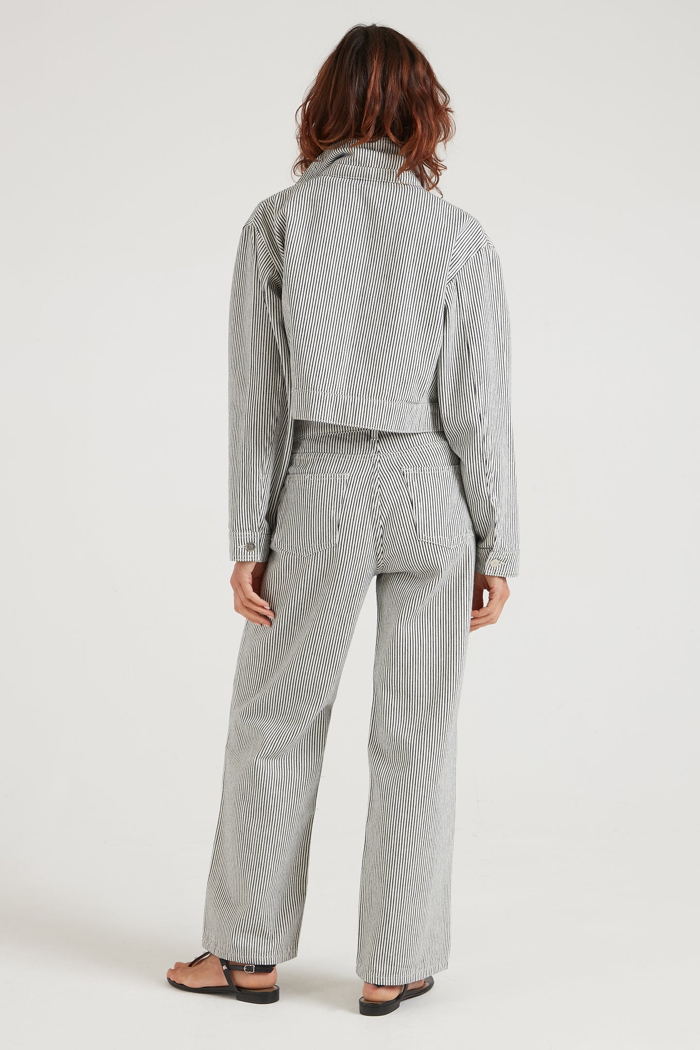 Prudence The Pleat Front Wide Leg | Oui Oui [Stripe]