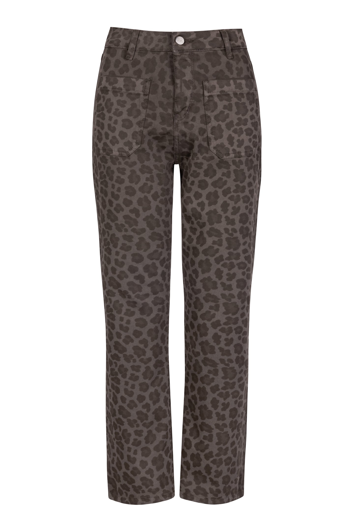 Astrid The Cropped Patch Front Pocket Jean | Dirty Leopard [Camouflage]