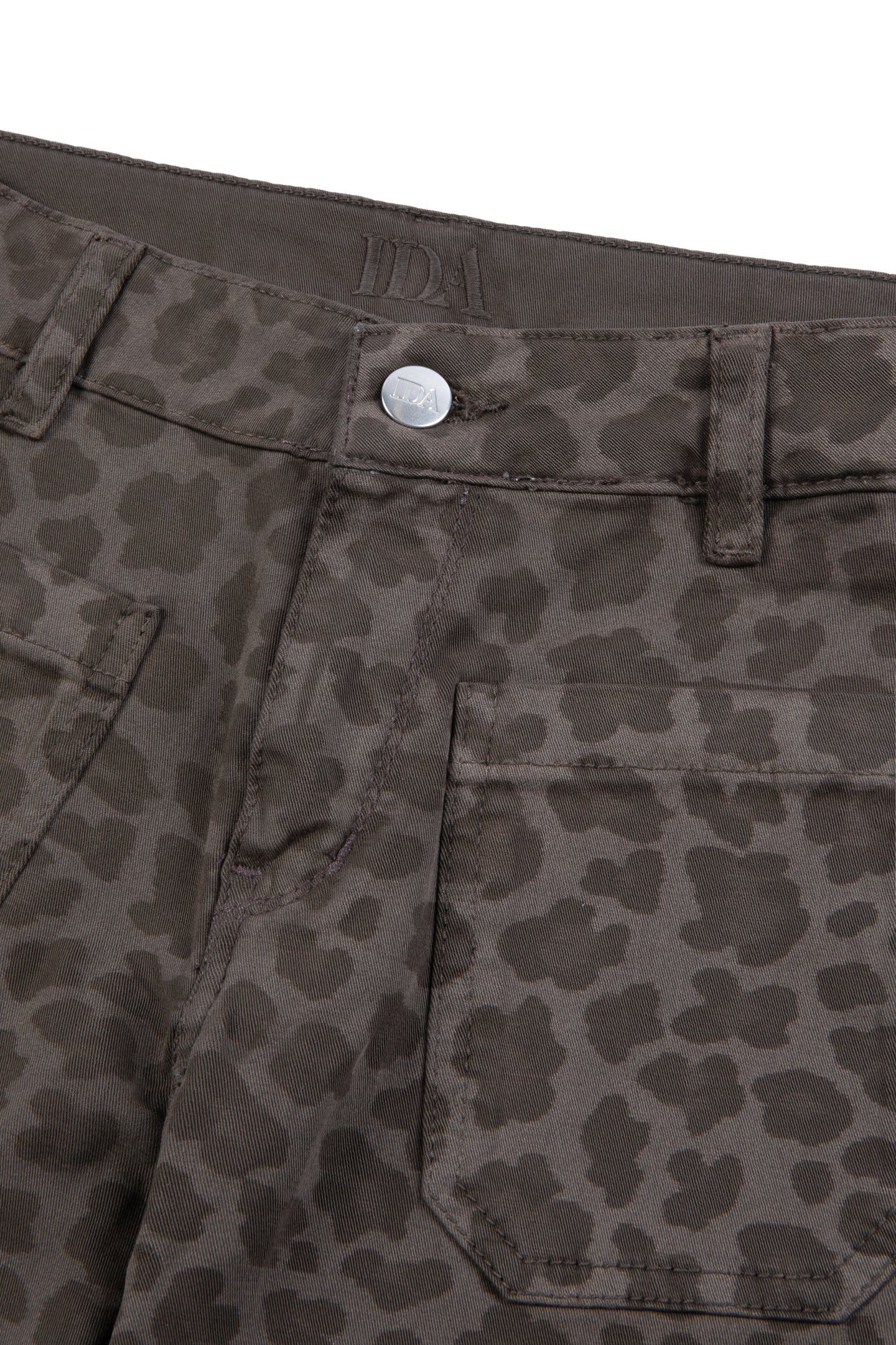Astrid The Cropped Patch Front Pocket Jean | Dirty Leopard [Camouflage]