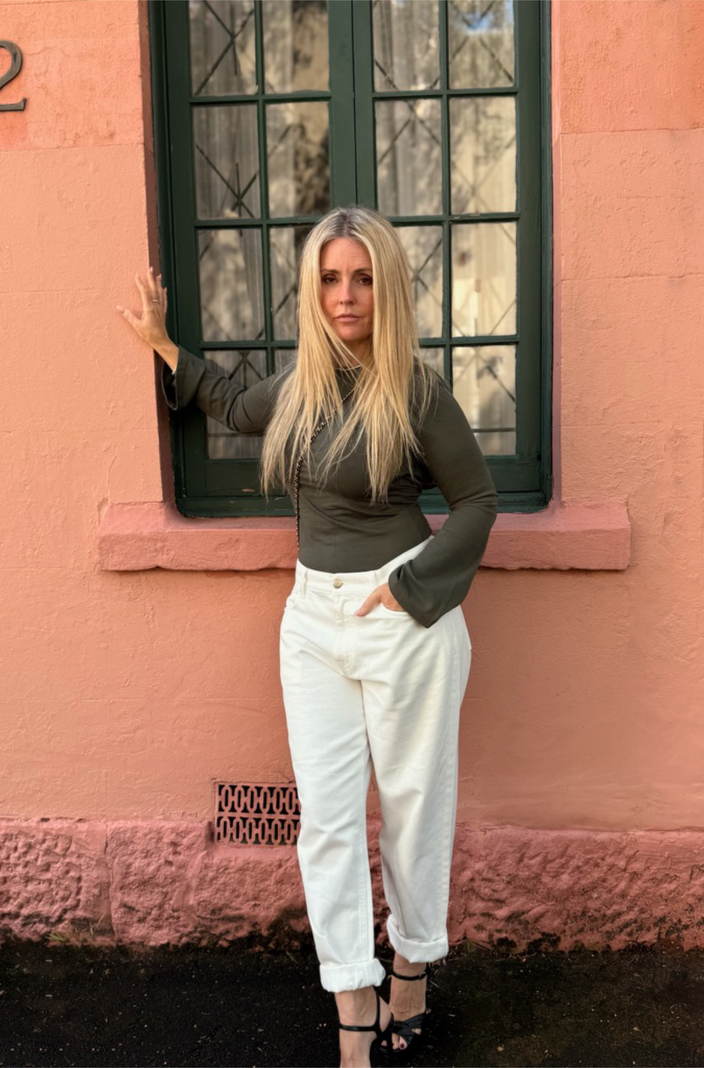 The Backless Double Drape | Khaki [Green]