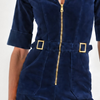 Cassandra The Flared Jumpsuit | French Navy [Dark Blue Denim]
