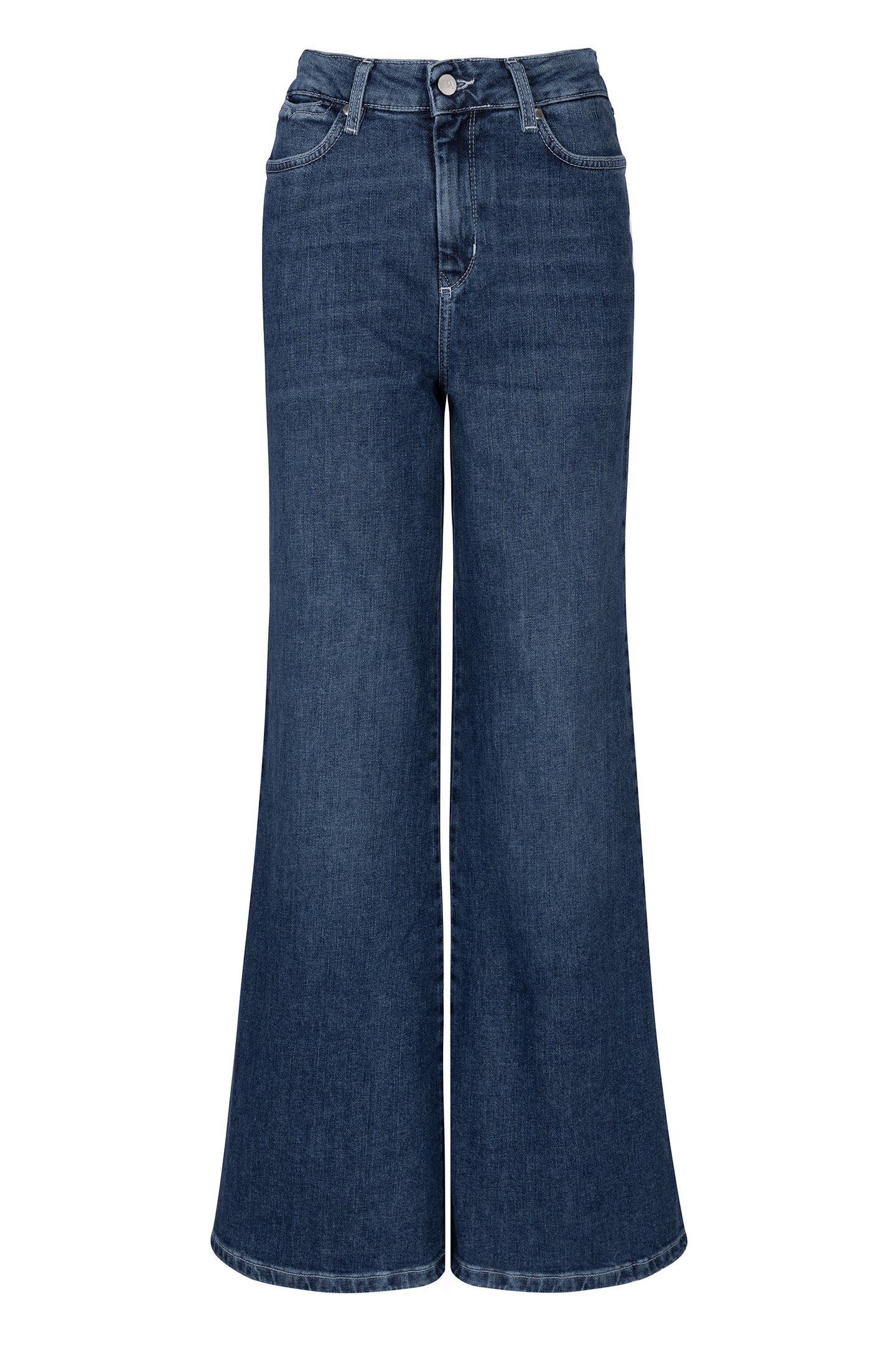 Dallas The High Waisted Super Wide Leg | Come She Will [Blue Denim]