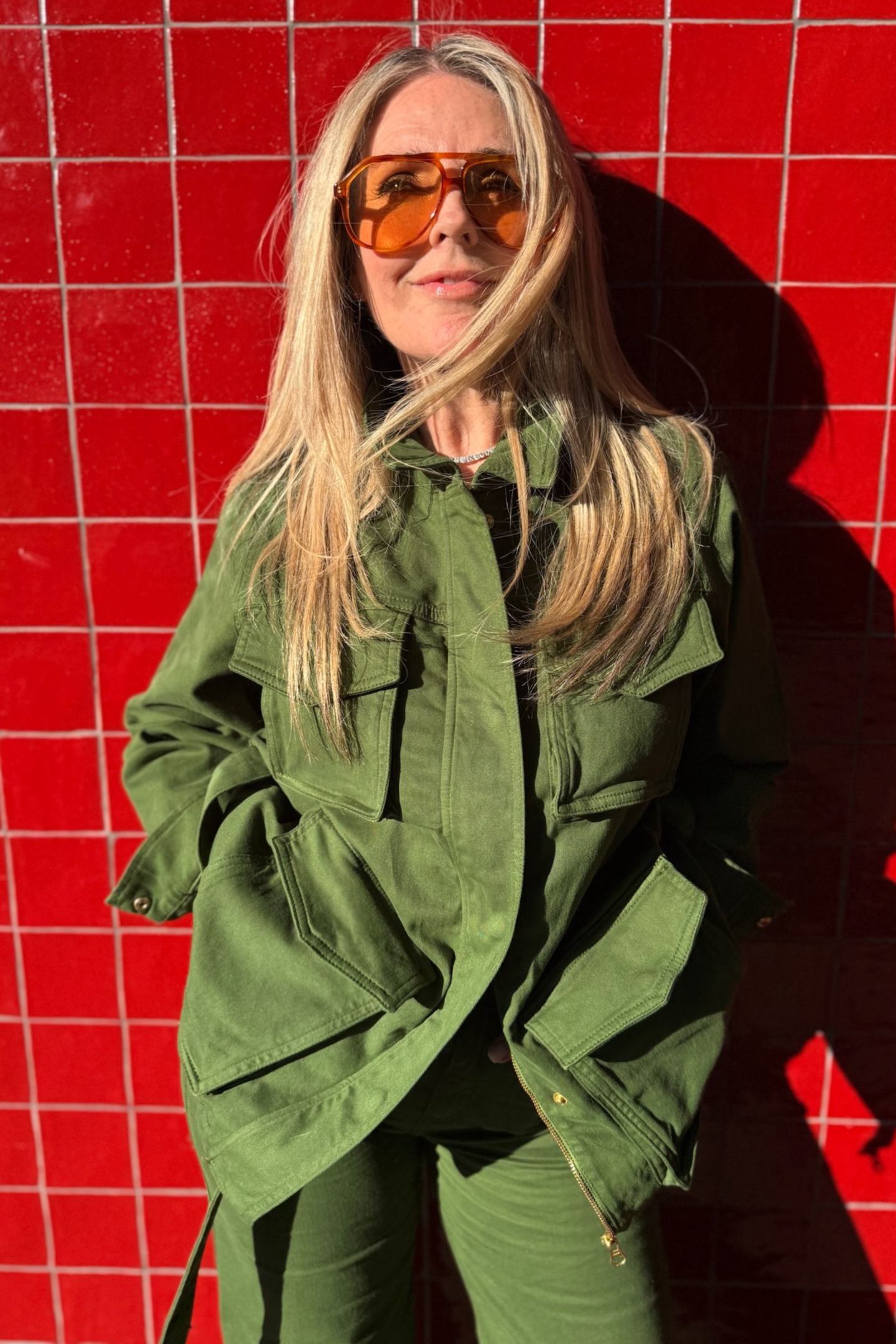 Sweet Safari The Classic Belted Safari Jacket | Deep Olive [Green]