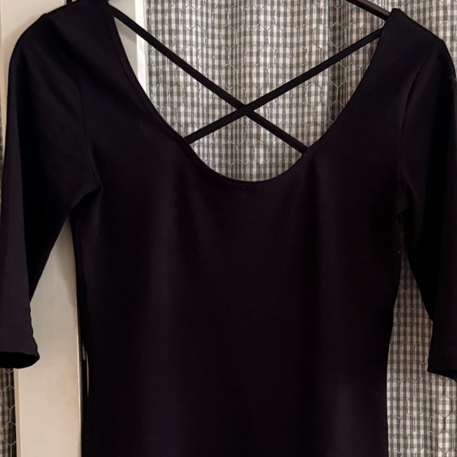 The Criss Cross Ballet Top | Noir [Black]