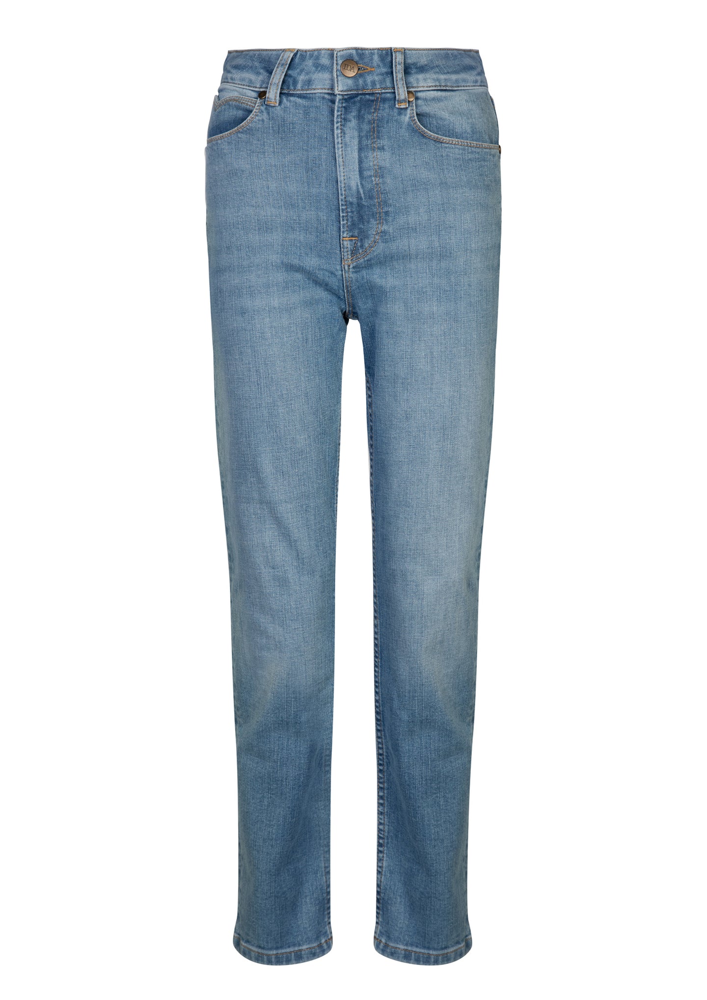 Edwina The Cropped Peg Leg | Dirty Girl [Blue Denim]
