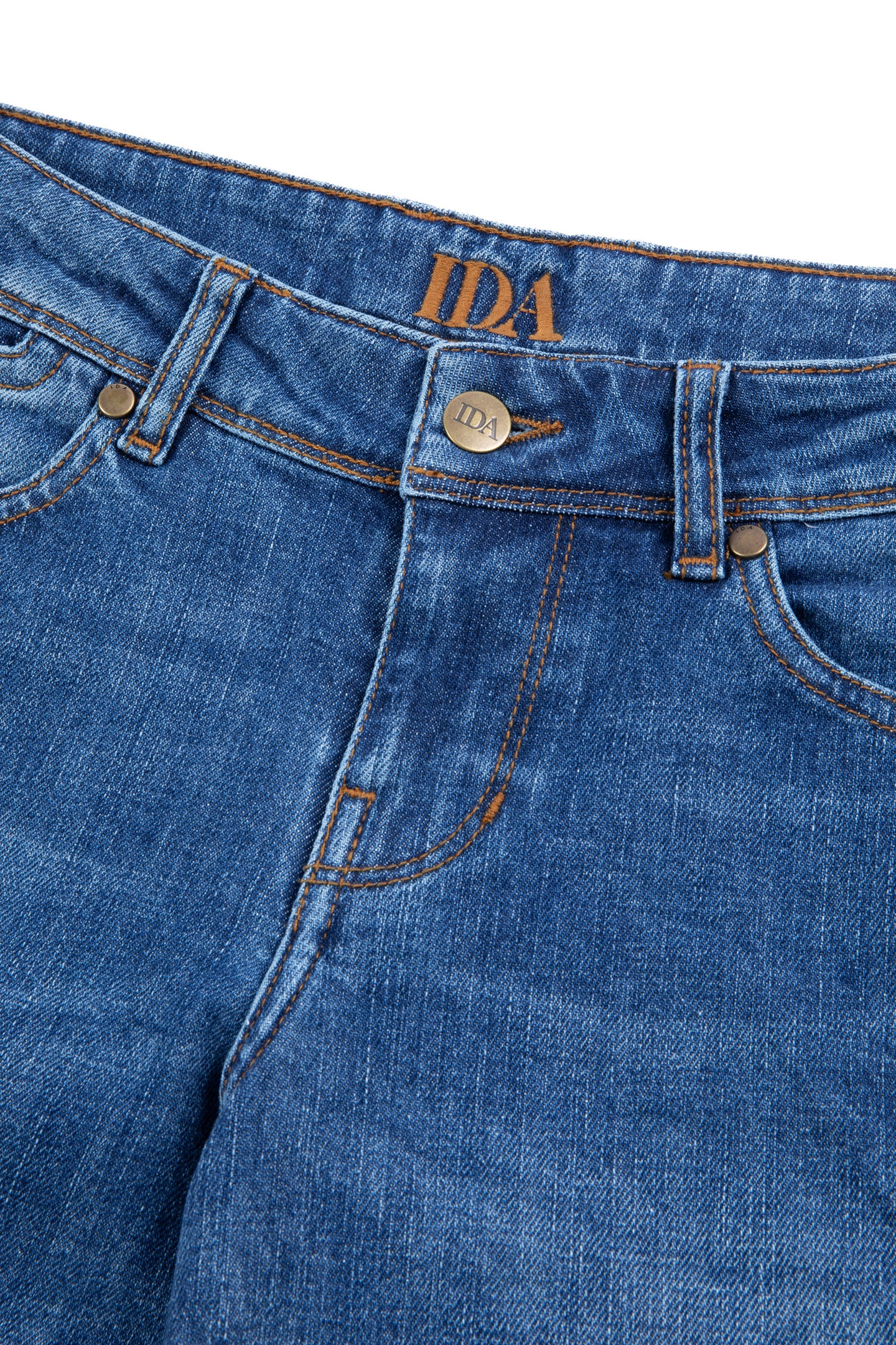 Genevieve The Mid Rise Dramatic Kick Flare | Everlasting Love [Blue Denim]