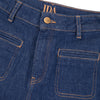 Kate The High Top Patch Pocket Relaxed Wide Leg | Smarter Than You [Blue Denim]