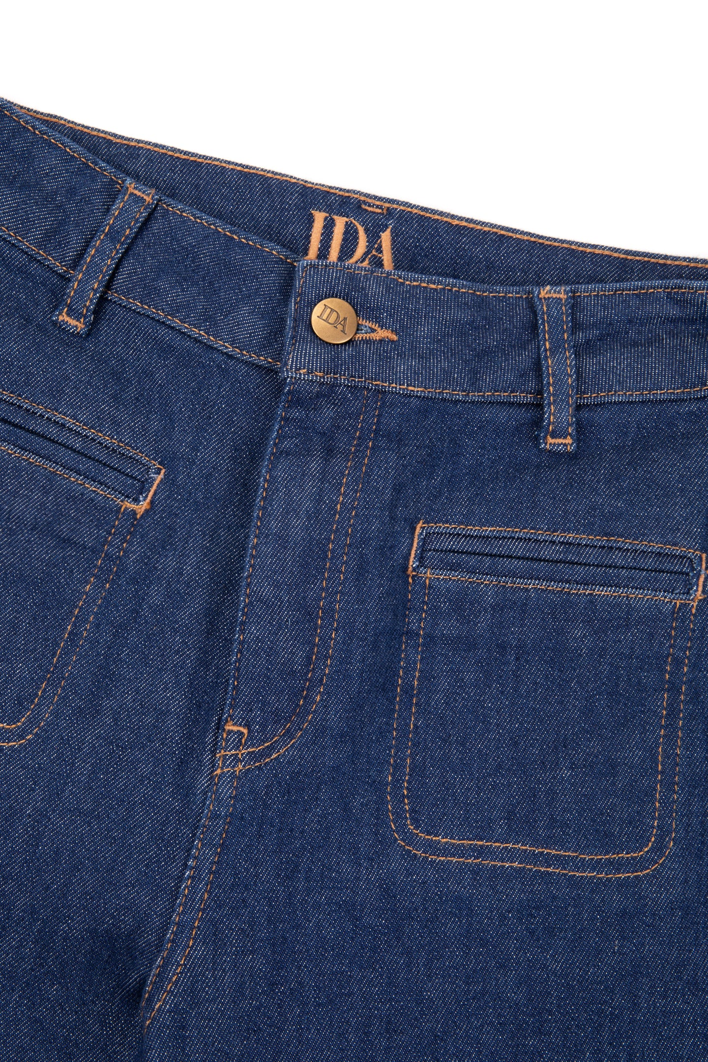 Kate The High Top Patch Pocket Relaxed Wide Leg | Smarter Than You [Blue Denim]