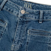 Kate The High Top Patch Pocket Relaxed Wide Leg | Call Me Crazy [Mid Wash Denim]