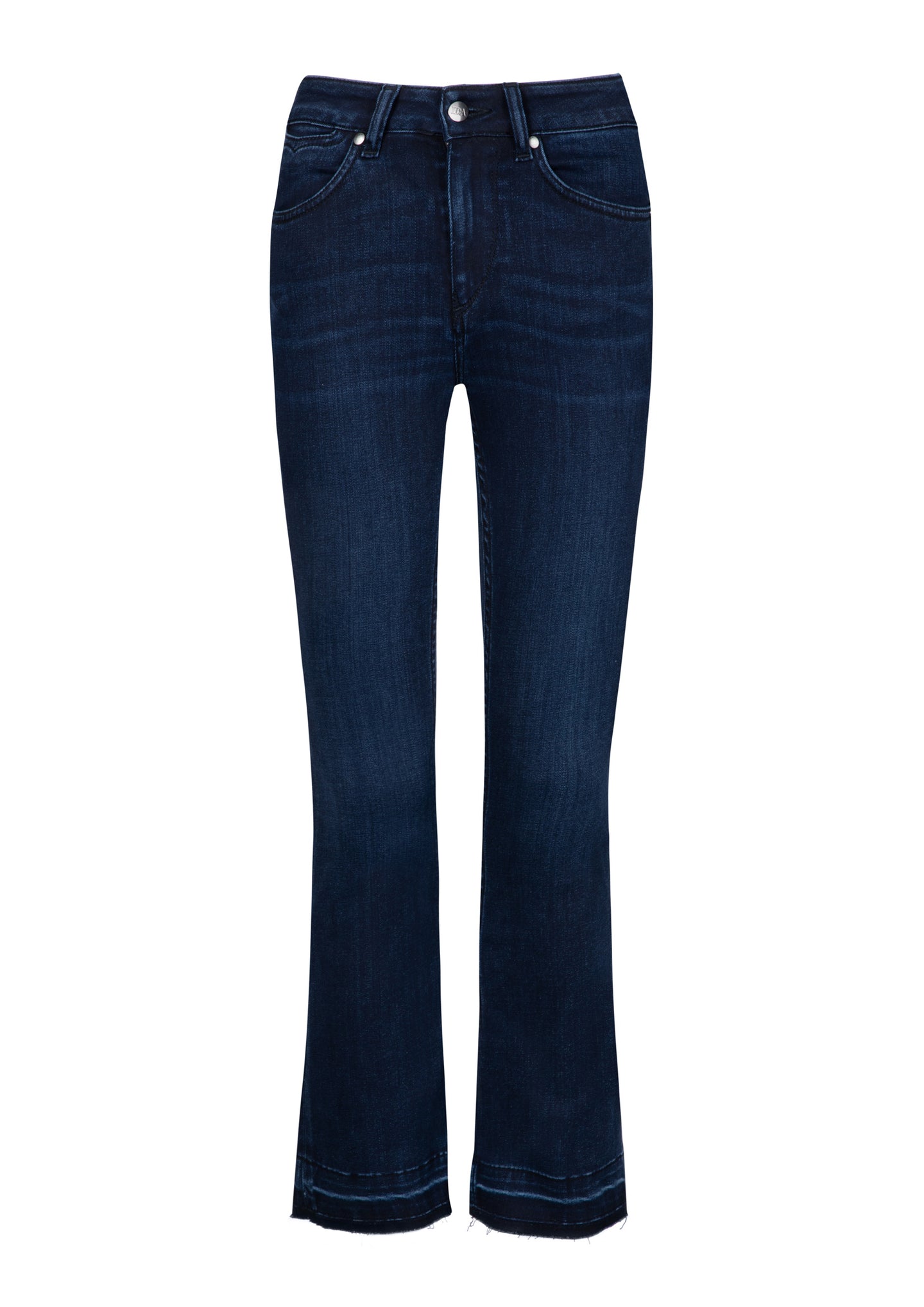 cropped high waisted jeans dark wash blue kitty kat