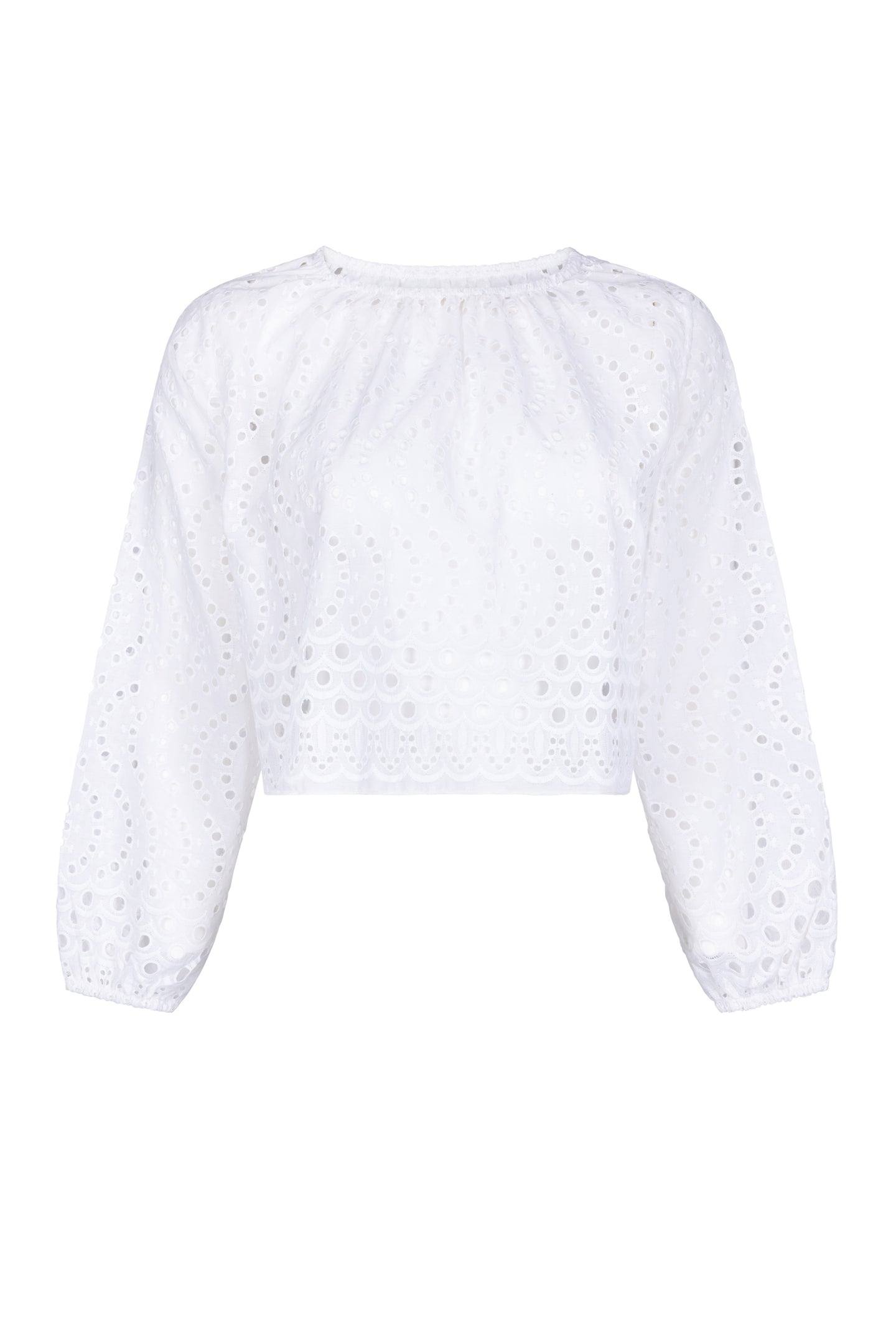 Lavender The Gathered Neck Top | Eyes Wide Shut [White]