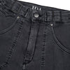 Minnie The High Top Full Length Wide Leg Flared Jeans | The Last Embers [Charcoal Grey]