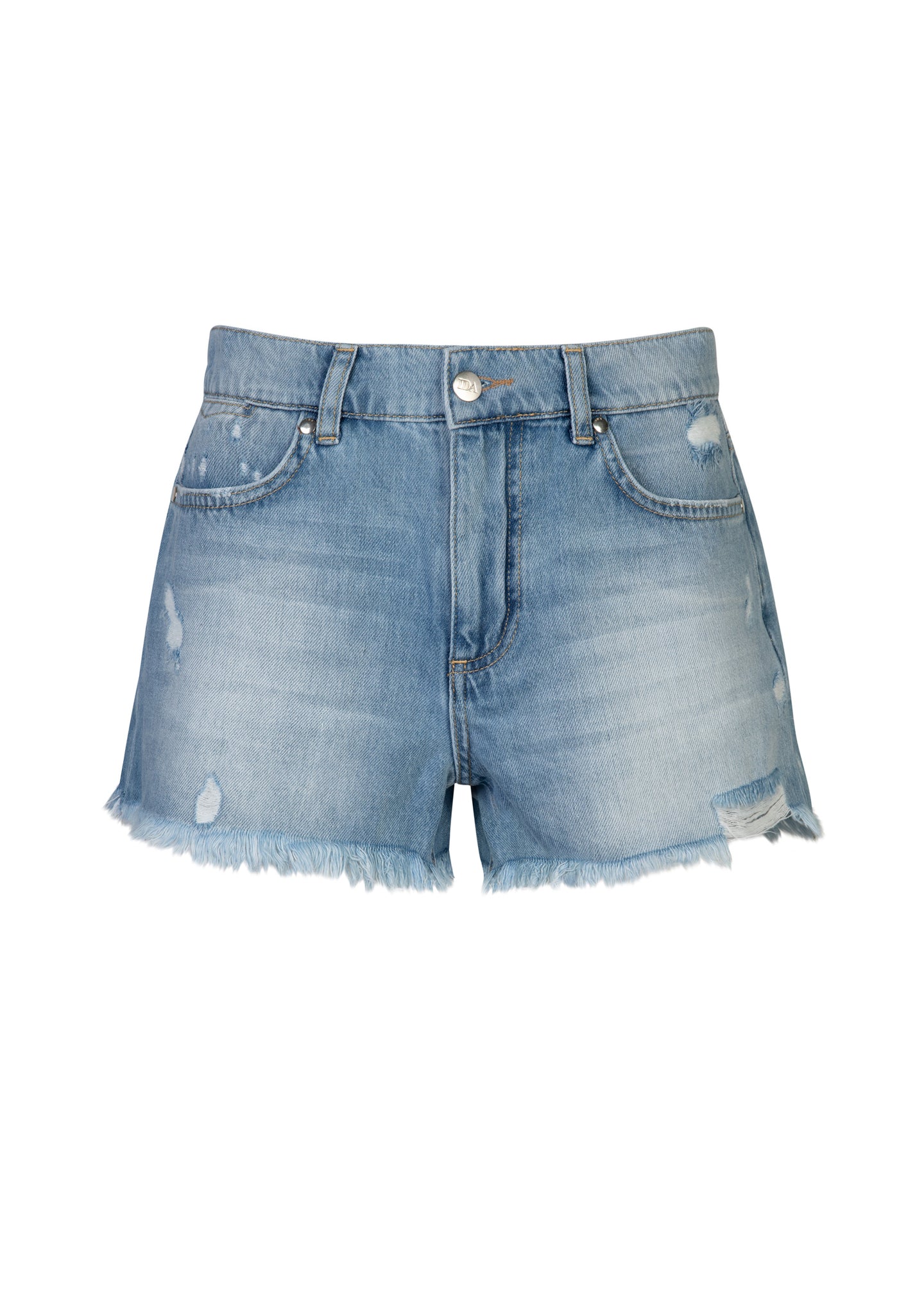 denim shorts women high waisted distressed vintage light blue poppy