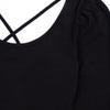 Puff Tee with Criss Cross | Noir [Black]