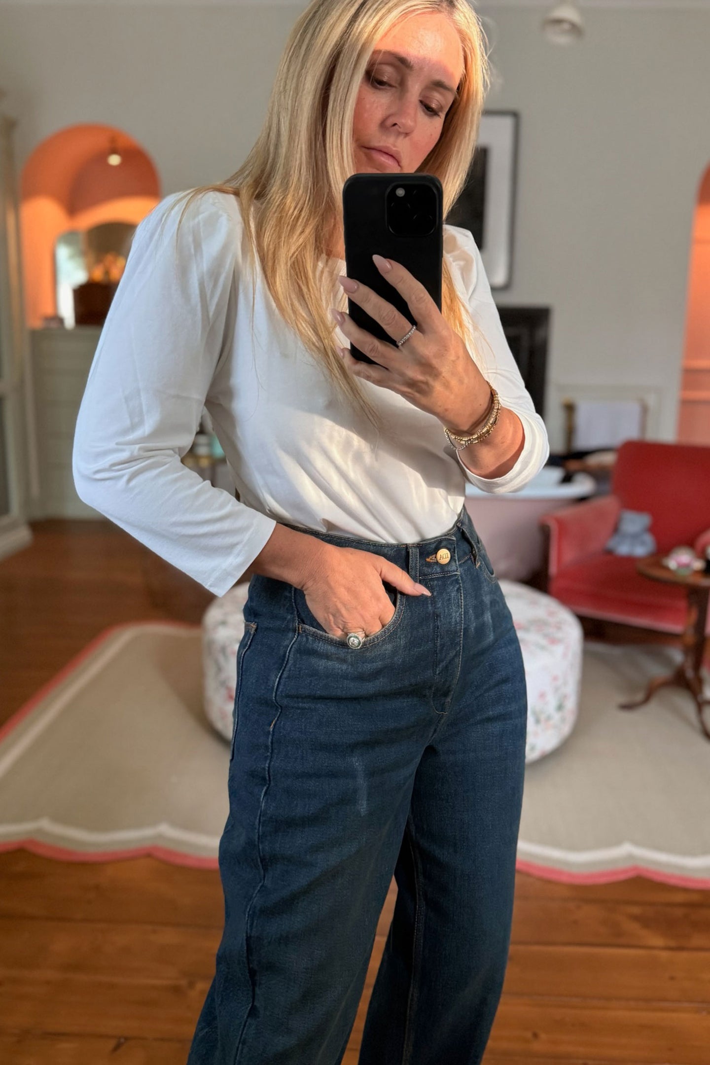 Sissy The Fashion Forward Barrel Leg | Oh Ok Then [Blue Denim]