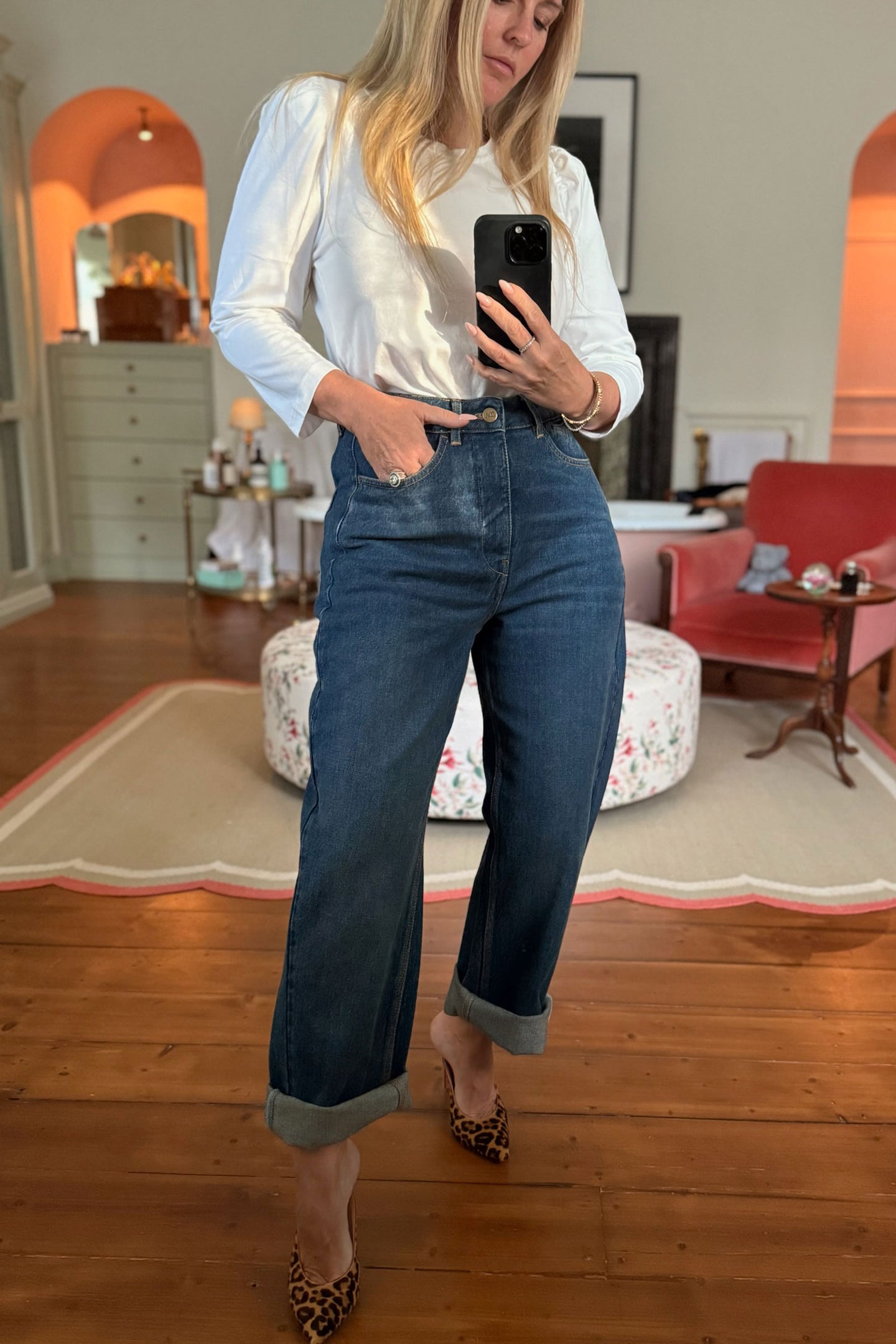 Sissy The Fashion Forward Barrel Leg | Oh Ok Then [Blue Denim]