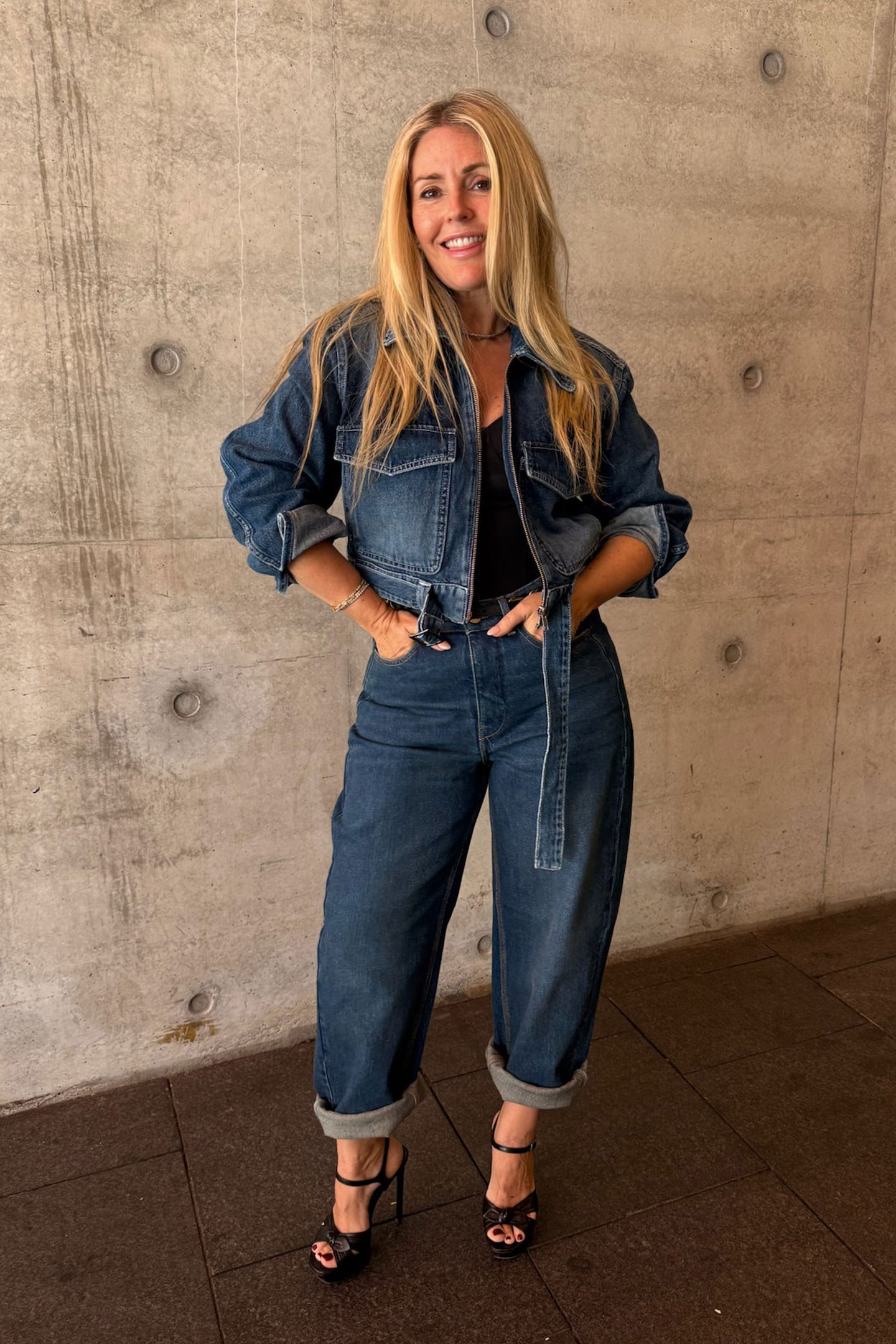 Sissy The Fashion Forward Barrel Leg | Oh Ok Then [Blue Denim]