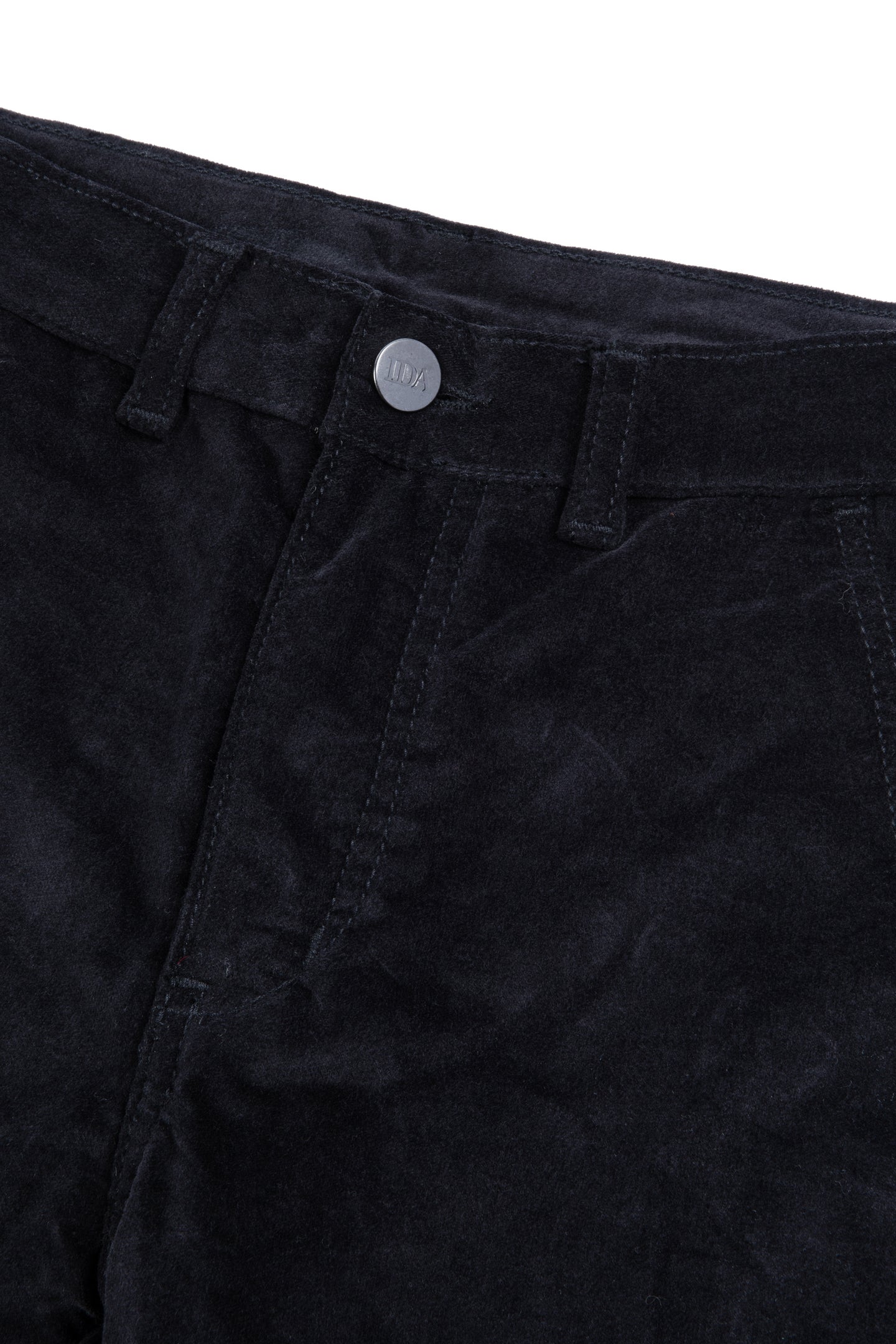Velma The Mid Rise Perfectly Slim Trouser | Noir Velvet [Black]