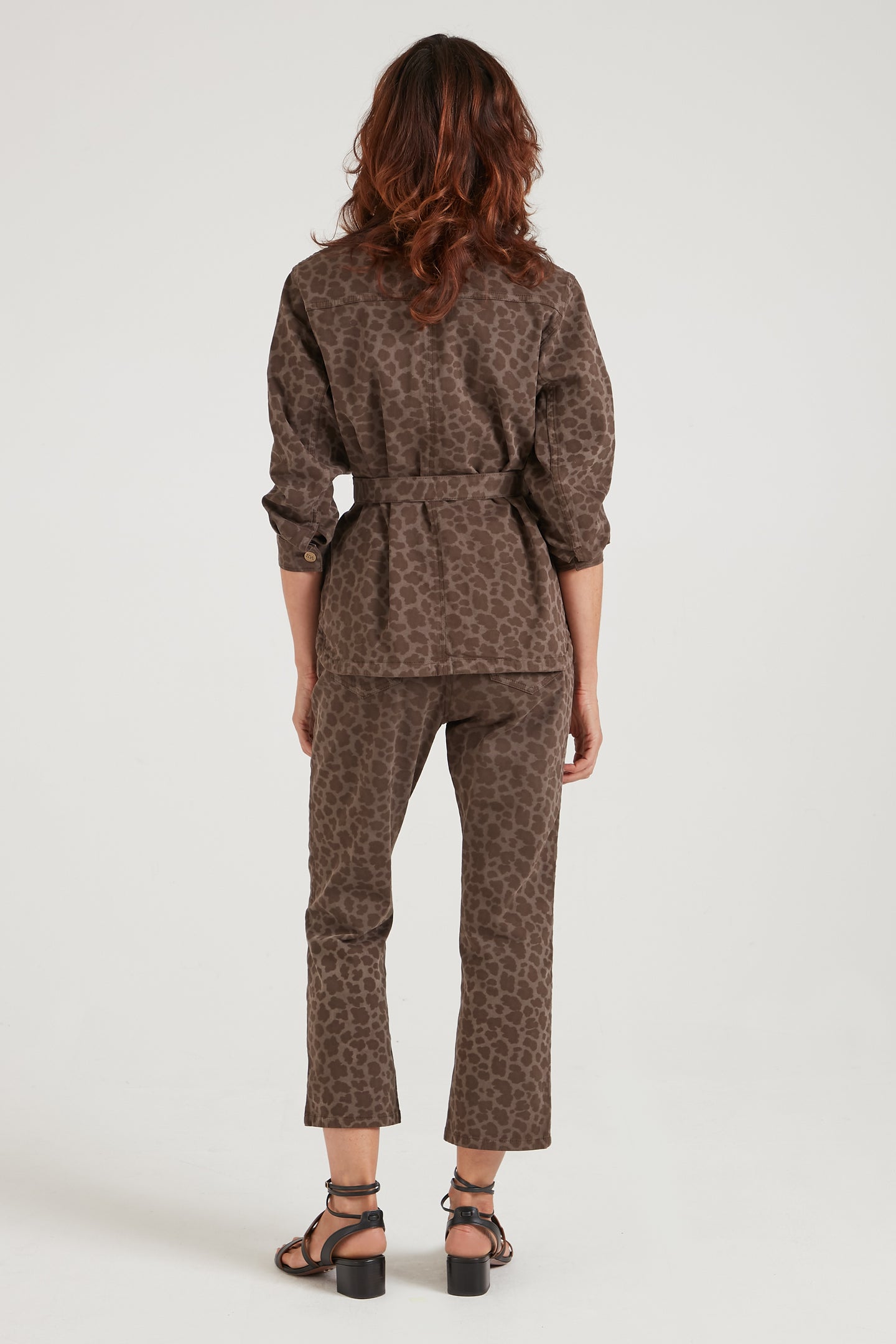 Astrid The Cropped Patch Front Pocket Jean | Dirty Leopard [Camouflage]
