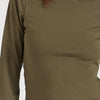 The Backless Double Drape | Khaki [Green]