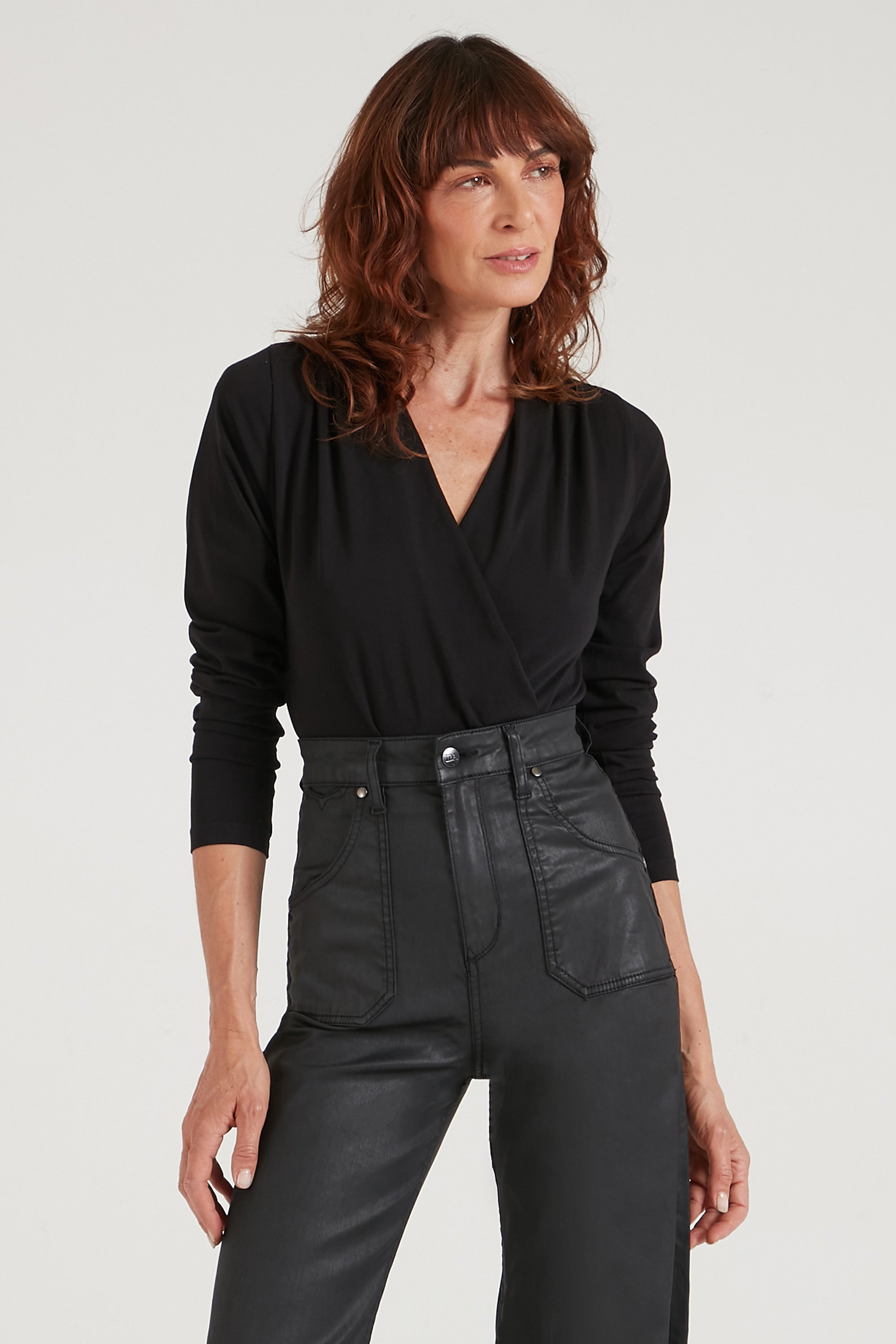 The Cross Over Bodysuit | Noir [Black]