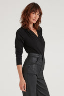 The Crossover Bodysuit | Noir [Black]