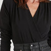 The Cross Over Bodysuit | Noir [Black]