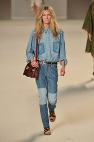 How to wear double denim according to Elle.com