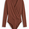 The Crossover Bodysuit | Raisin [Rusty]