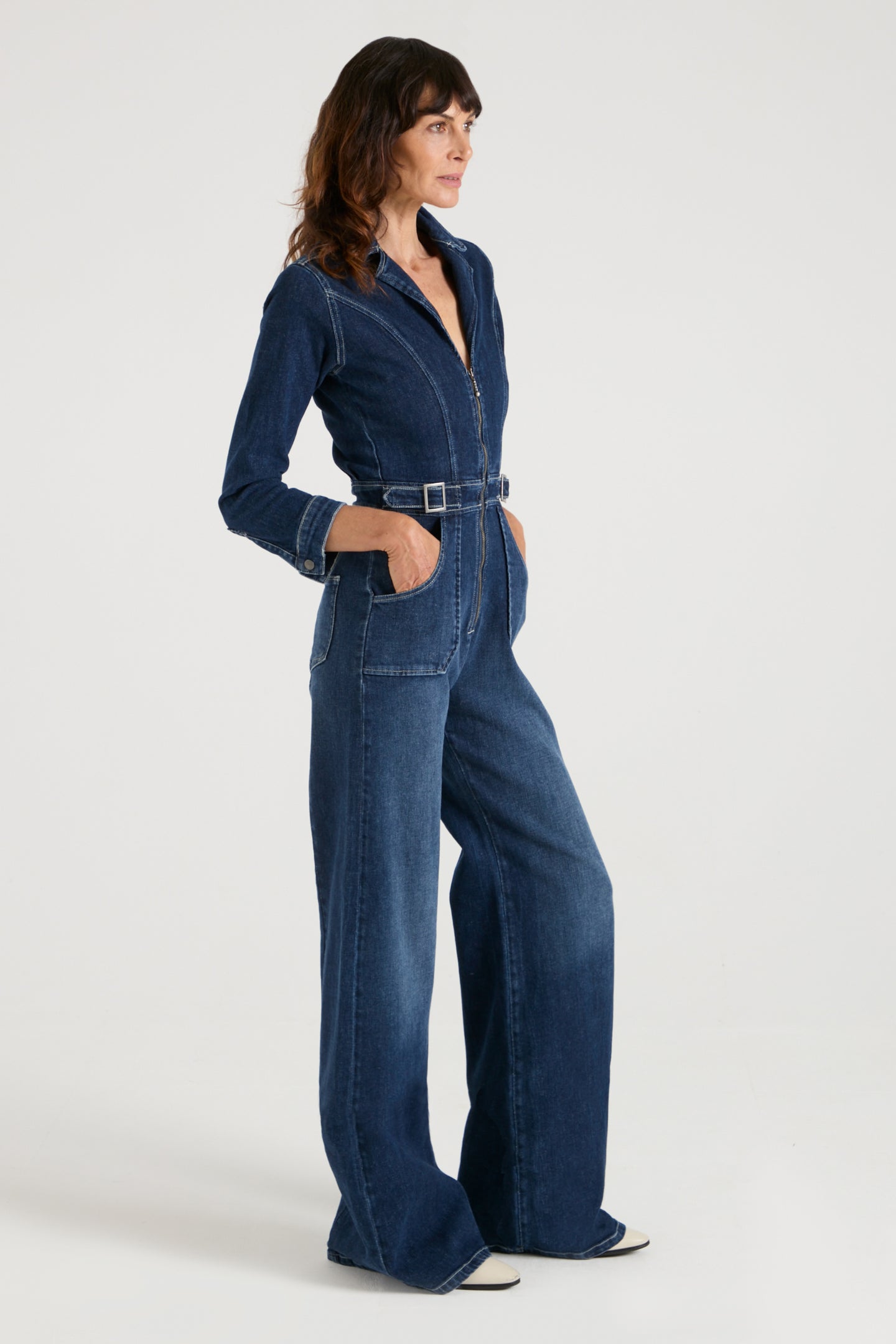 Daphne The Long Sleeved Cassandra | When Night Fell [Dark Blue Denim]
