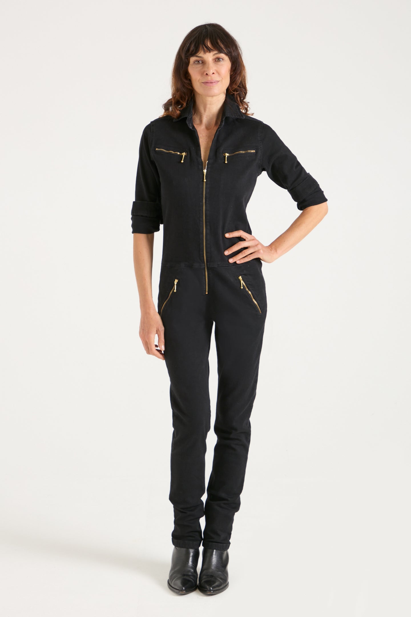 Dolly The Flight Suit | Dark Days [Black Denim]
