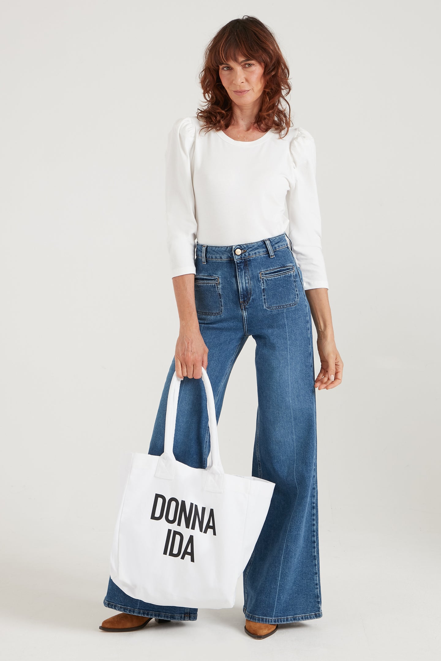 THE DONNA IDA ESSENTIAL TOTE BAG | WHITE
