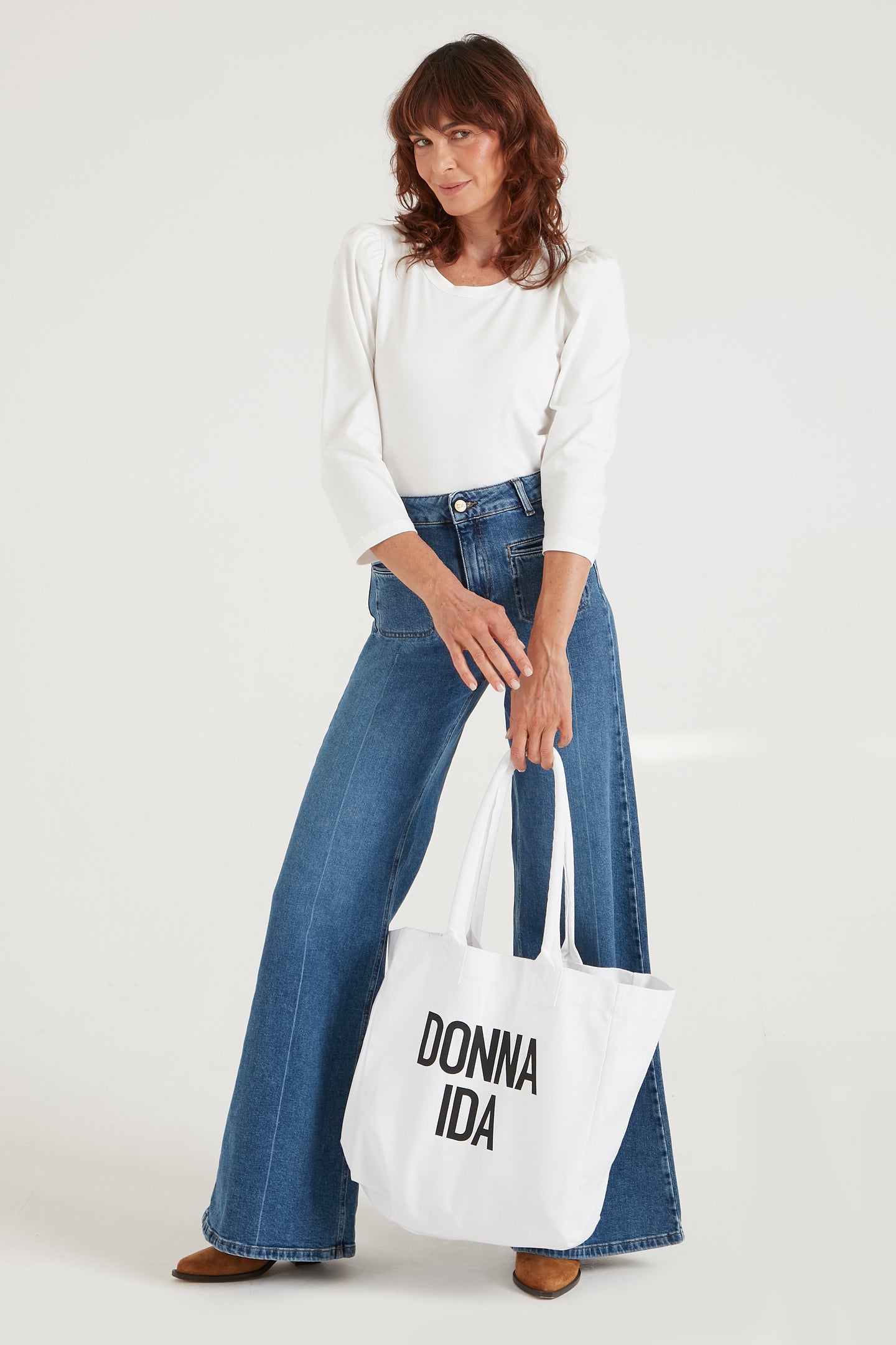 THE DONNA IDA ESSENTIAL TOTE BAG | WHITE
