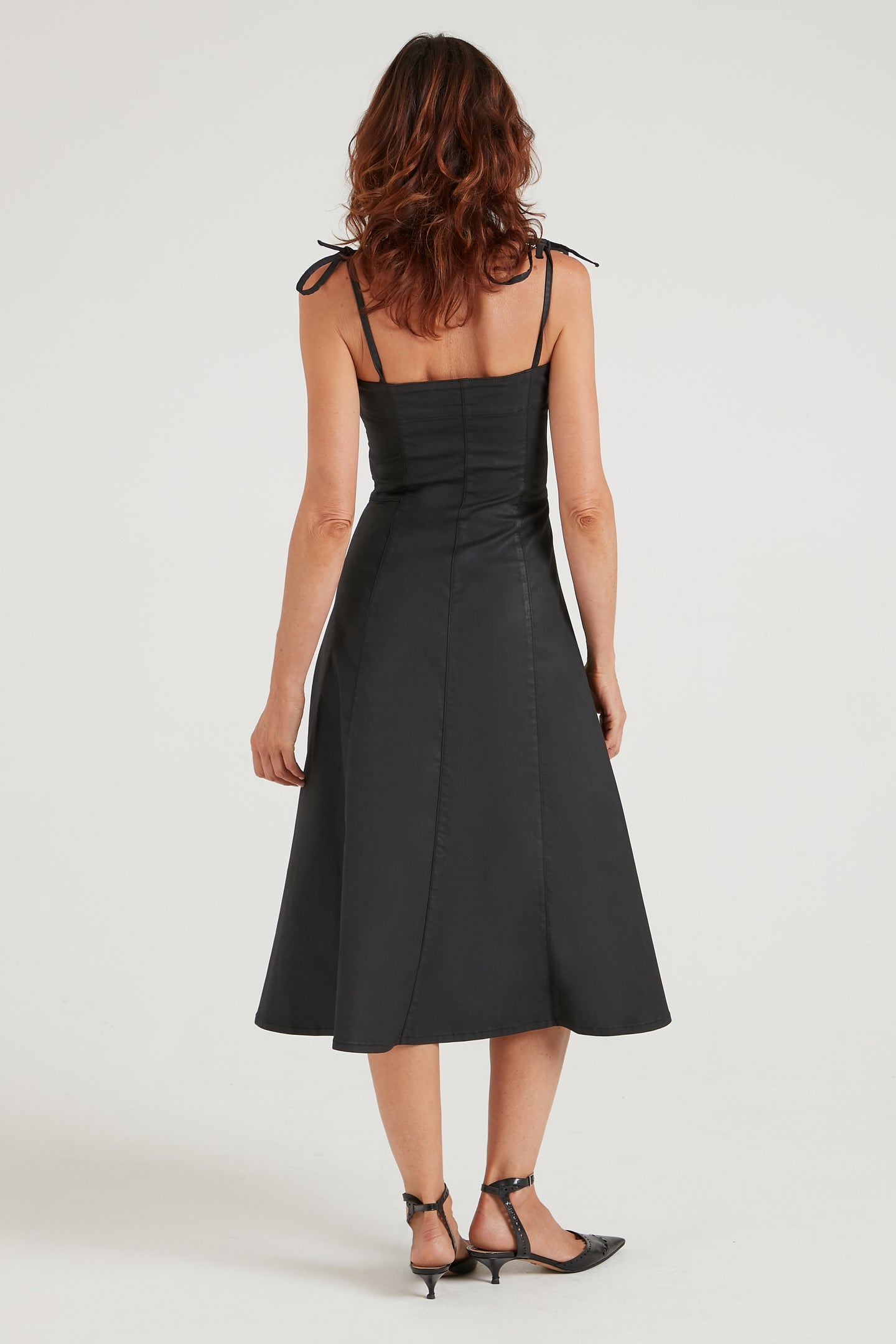 Dotty The Perfect Spaghetti Strap Dress | Oil Slick [Black]